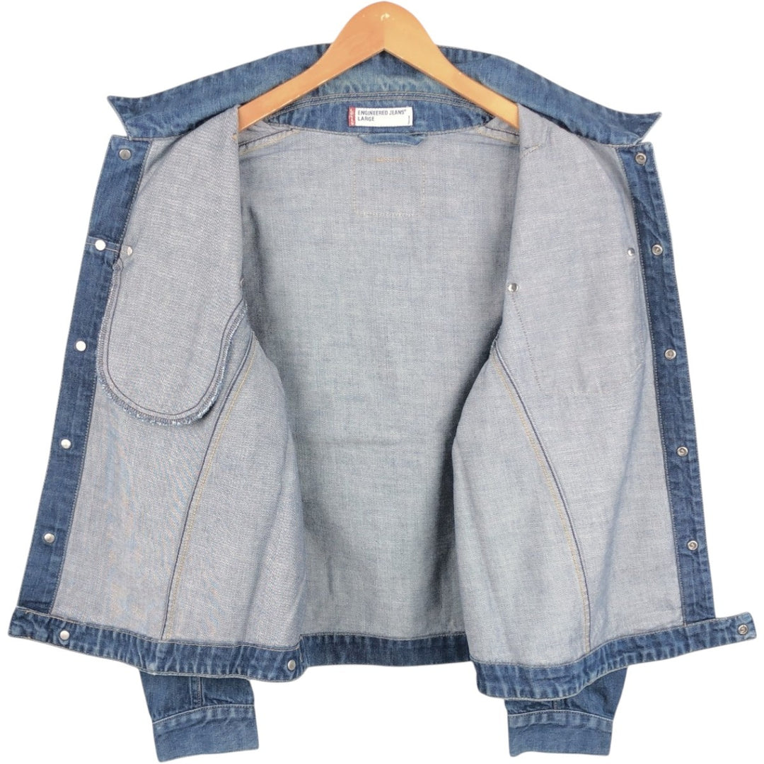 Levi's Engineered Euro Model Denim Jacket, Men's Size L cotton blue type Vintage Second Hand