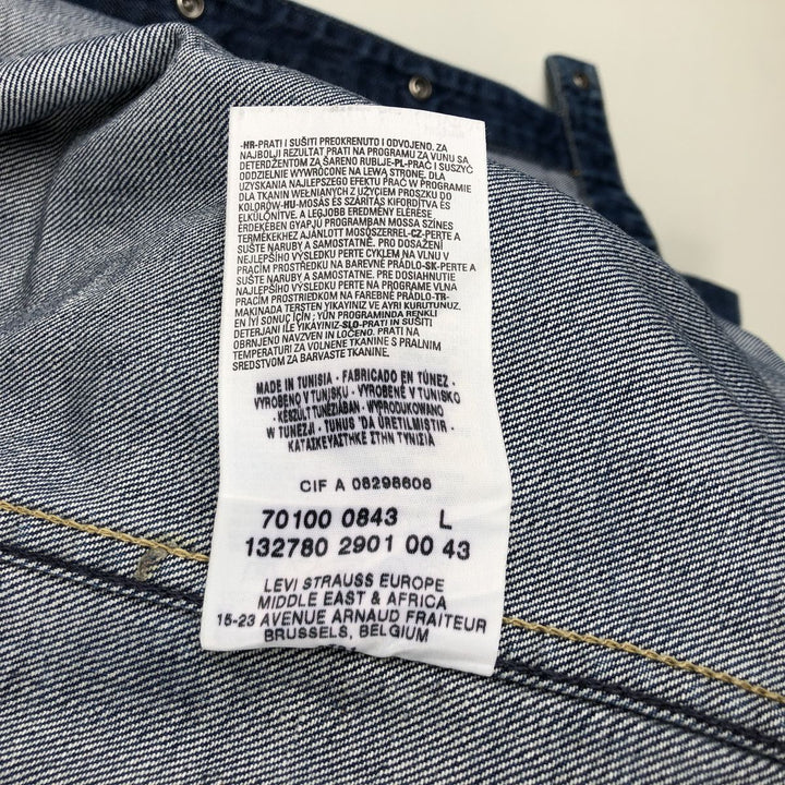 Levi's Engineered Euro Model Denim Jacket, Men's Size L cotton blue type Vintage Second Hand
