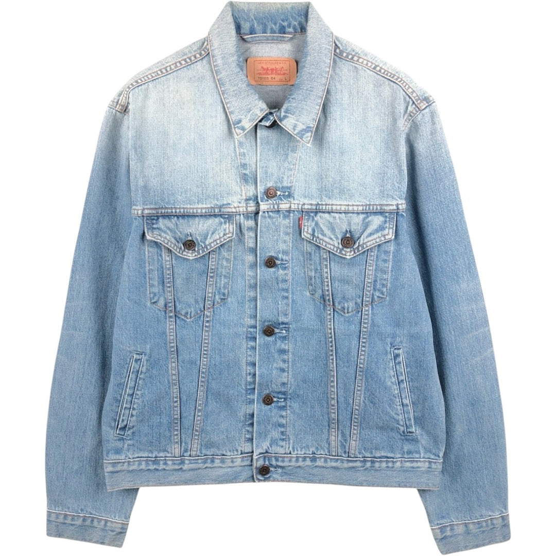 Levi's 70550-04 Euro Model Denim Jacket, Men's Size L cotton blue type Vintage Second Hand