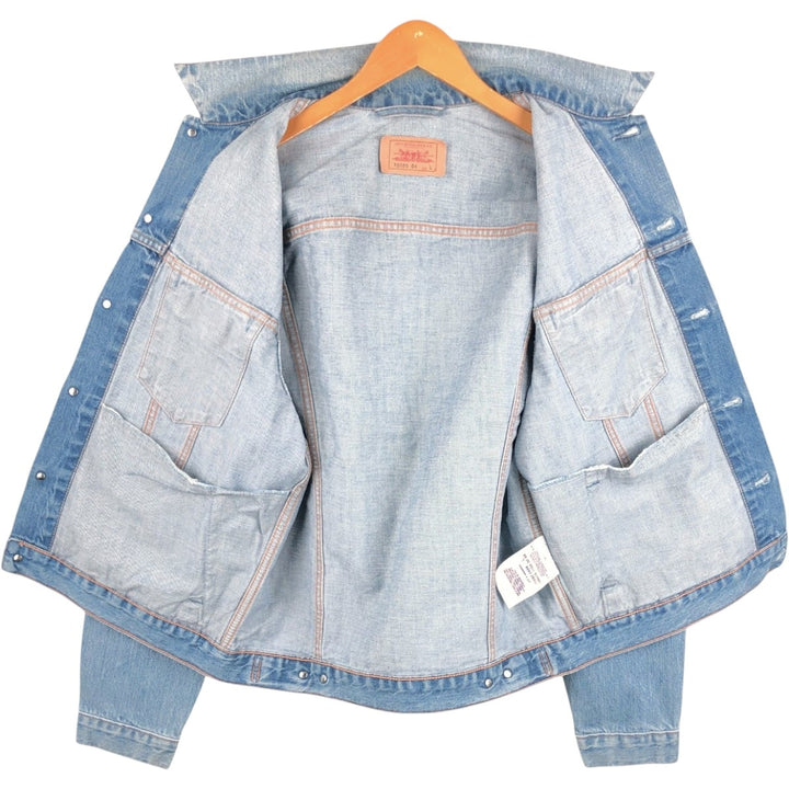Levi's 70550-04 Euro Model Denim Jacket, Men's Size L cotton blue type Vintage Second Hand