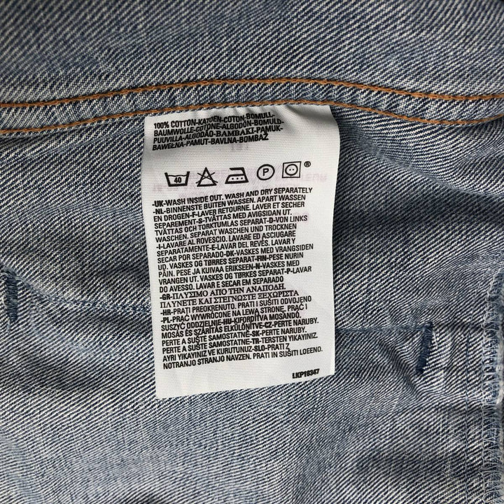 Levi's 70550-04 Euro Model Denim Jacket, Men's Size L cotton blue type Vintage Second Hand