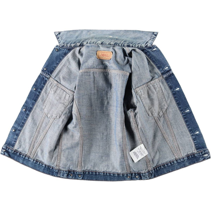 Levi's 70500-04 Euro Model Denim Jacket, Men's Size L cotton blue type Vintage Second Hand