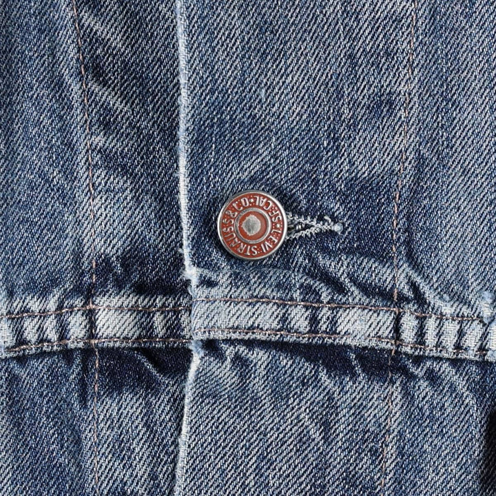 Levi's 70500-04 Euro Model Denim Jacket, Men's Size L cotton blue type Vintage Second Hand
