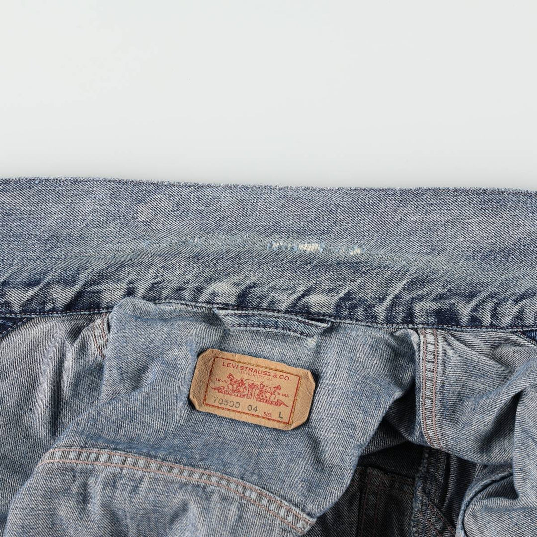 Levi's 70500-04 Euro Model Denim Jacket, Men's Size L cotton blue type Vintage Second Hand