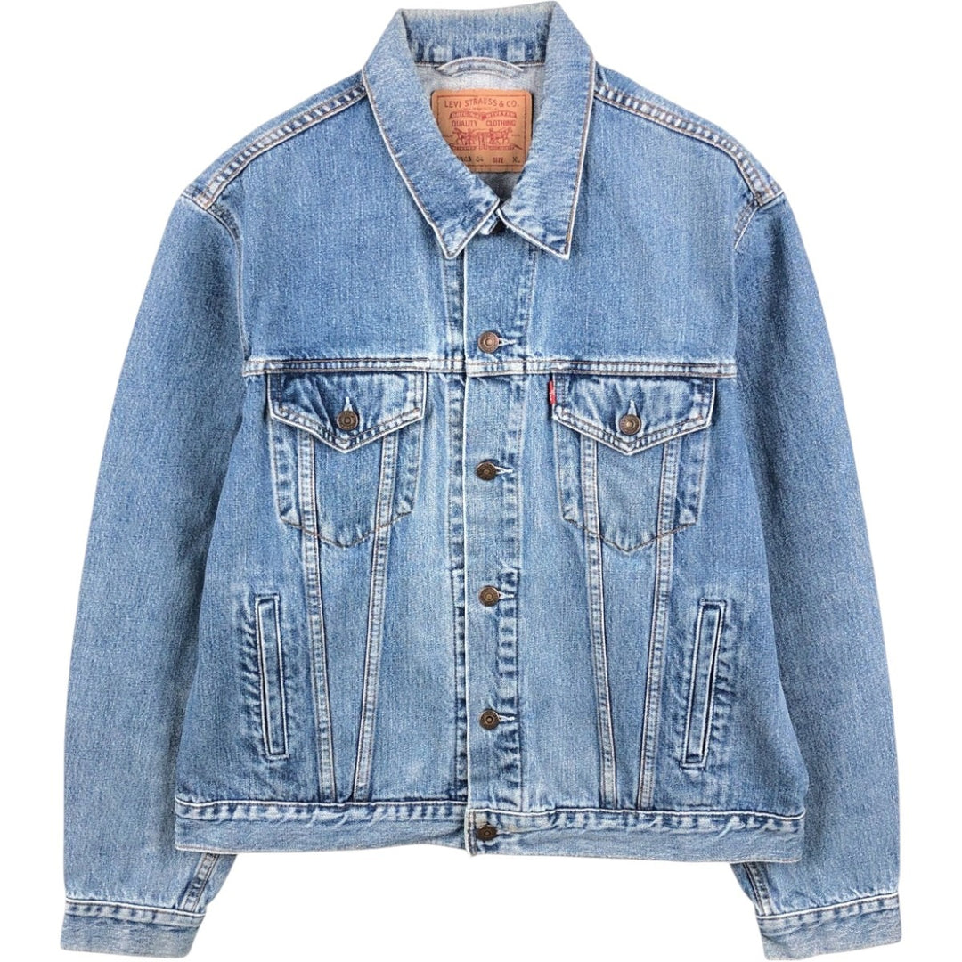Levi's 70503 04 Euro Model Denim Jacket, Men's Size XL (Equivalent), Vintage cotton blue type Vintage Second Hand
