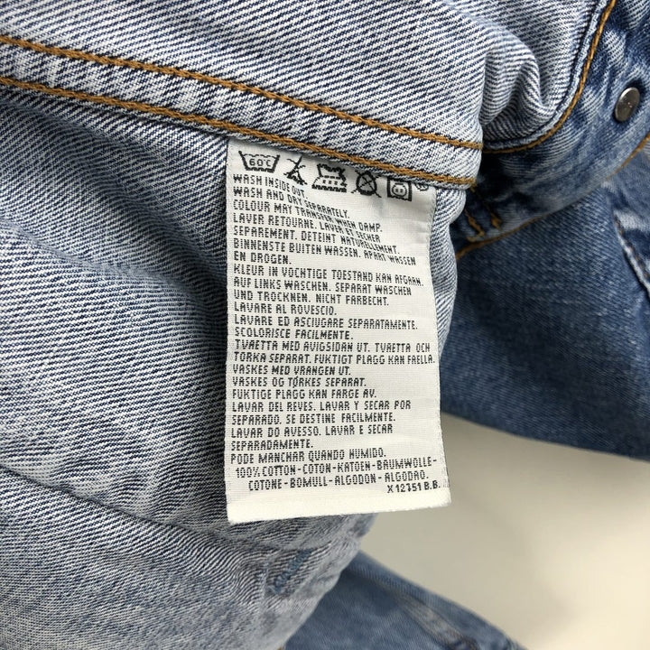 Levi's 70503 04 Euro Model Denim Jacket, Men's Size XL (Equivalent), Vintage cotton blue type Vintage Second Hand