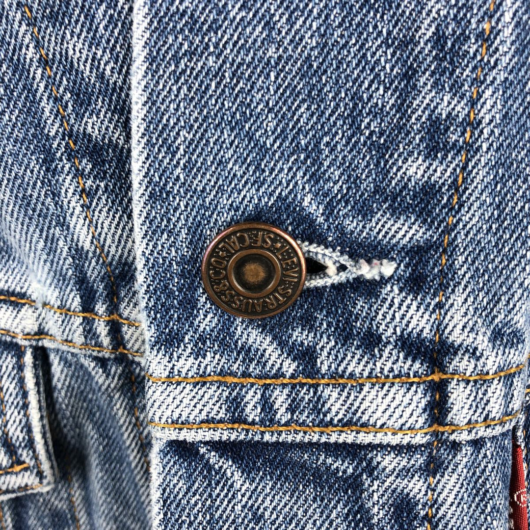 Levi's 70503 04 Euro Model Denim Jacket, Men's Size XL (Equivalent), Vintage cotton blue type Vintage Second Hand