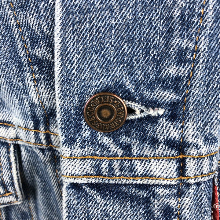 Levi's 70503 04 Euro Model Denim Jacket, Men's Size XL (Equivalent), Vintage cotton blue type Vintage Second Hand