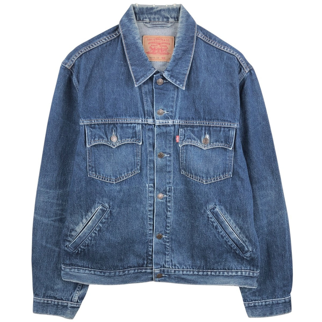 2000'S Levi's 70570-0602 Euro Model Denim Jacket, Men's Size XL (approx.) cotton blue type Vintage Second Hand
