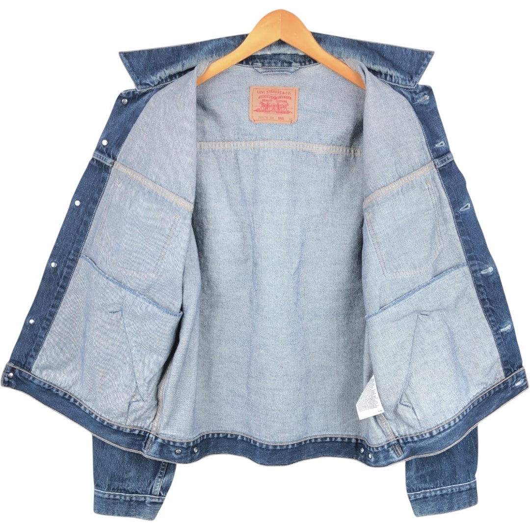 2000'S Levi's 70570-0602 Euro Model Denim Jacket, Men's Size XL (approx.) cotton blue type Vintage Second Hand