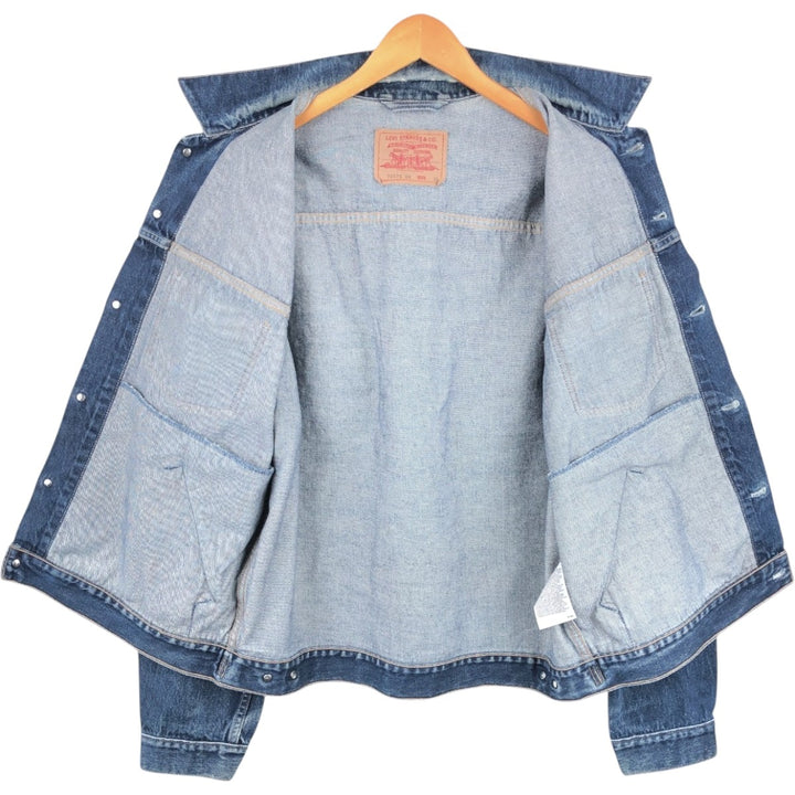 2000'S Levi's 70570-0602 Euro Model Denim Jacket, Men's Size XL (approx.) cotton blue type Vintage Second Hand