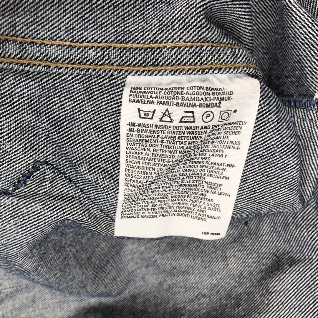 2000'S Levi's 70570-0602 Euro Model Denim Jacket, Men's Size XL (approx.) cotton blue type Vintage Second Hand