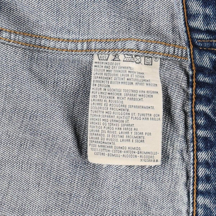 1990'S Levi's 7050-0461 Denim Jacket (Men's Size L equivalent) Vintage cotton blue type Vintage Second Hand