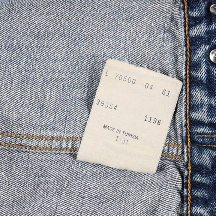 1990'S Levi's 7050-0461 Denim Jacket (Men's Size L equivalent) Vintage cotton blue type Vintage Second Hand