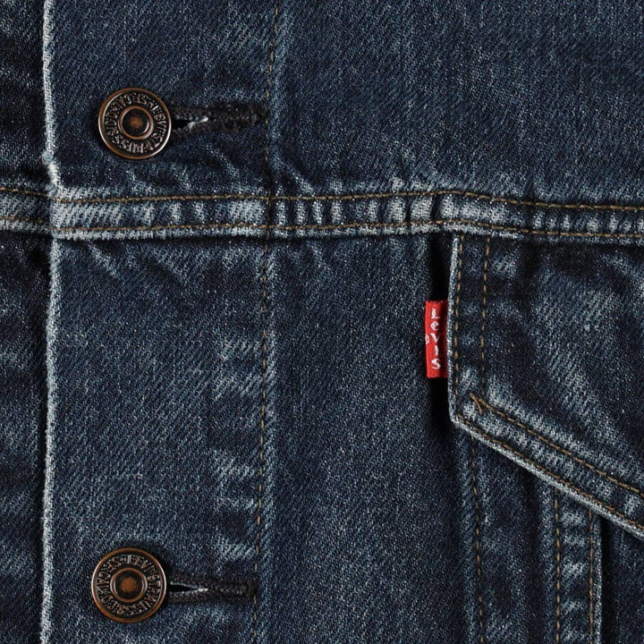 1990'S Levi's 70503-0255 Denim Jacket, Men's Size XL (approx.), Vintage cotton blue type Vintage Second Hand