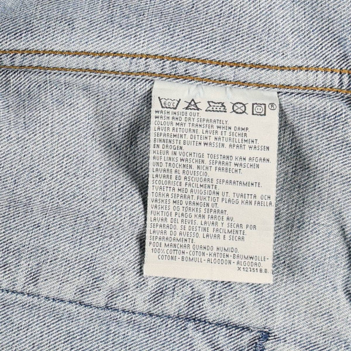 90'S Levi's 70503-0216 denim jacket, denim jacket, men's size L, vintage cotton blue type Vintage Second Hand