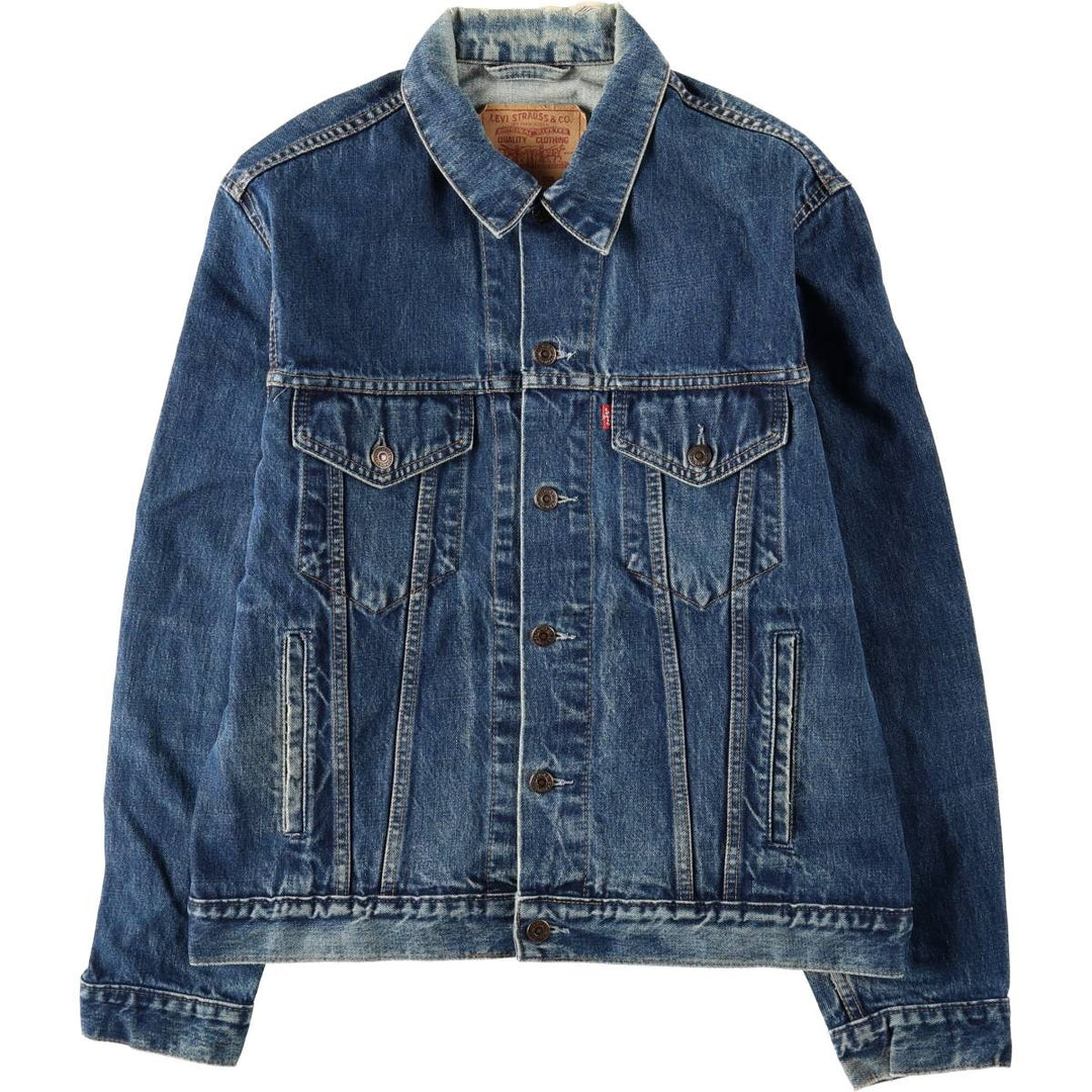 1990'S Levi's 70503-0401 Euro Model Denim Jacket (Men's Size L equivalent) Vintage cotton blue type Vintage Second Hand
