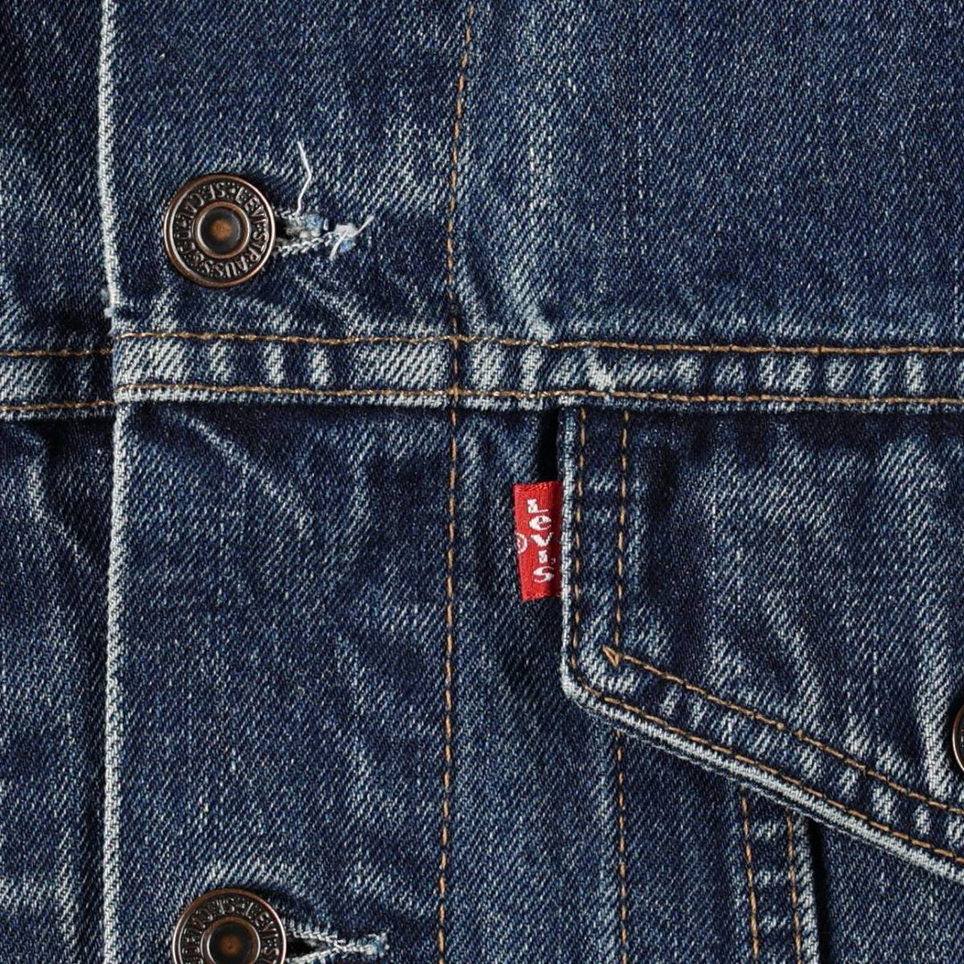 1990'S Levi's 70503-0401 Euro Model Denim Jacket (Men's Size L equivalent) Vintage cotton blue type Vintage Second Hand