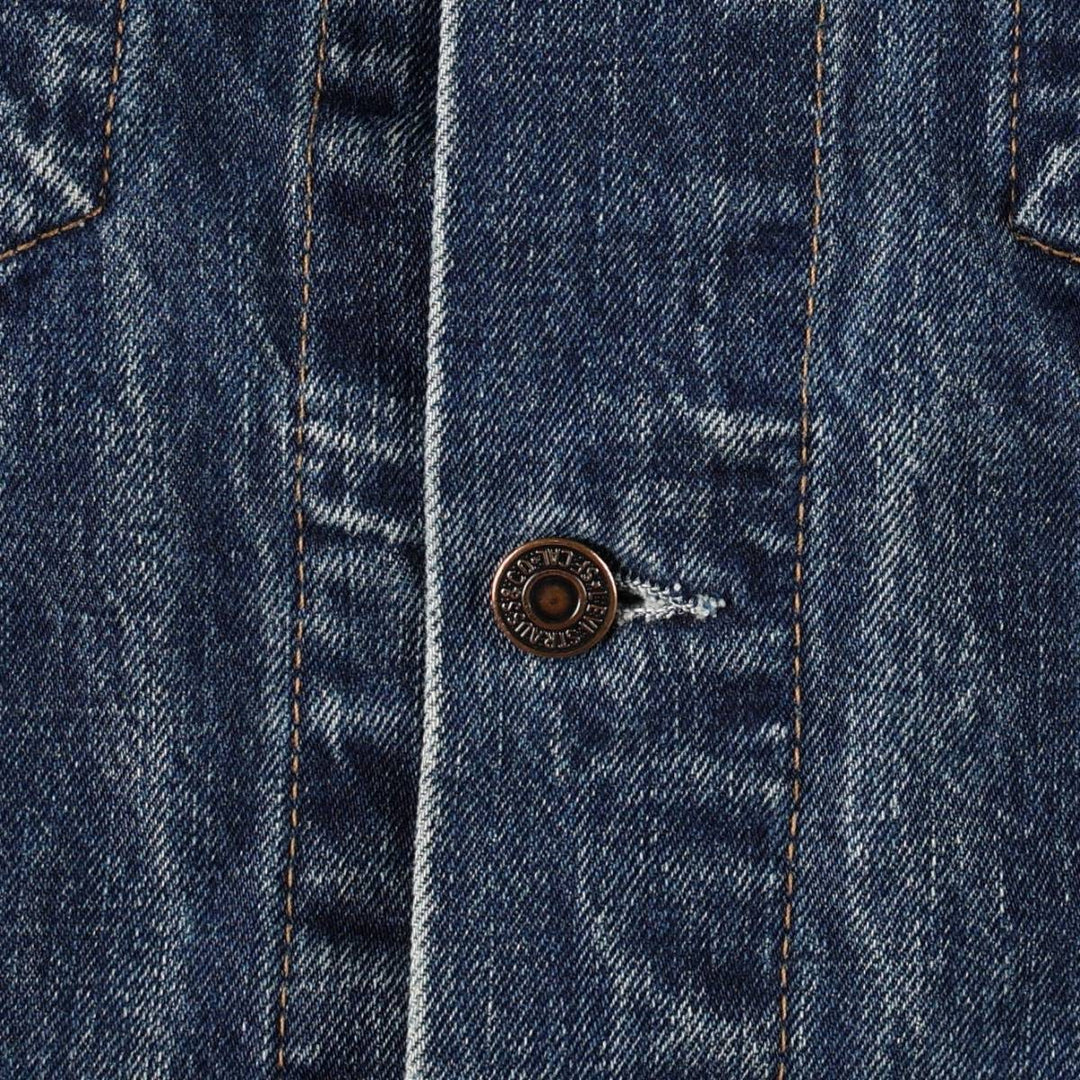 1990'S Levi's 70503-0401 Euro Model Denim Jacket (Men's Size L equivalent) Vintage cotton blue type Vintage Second Hand