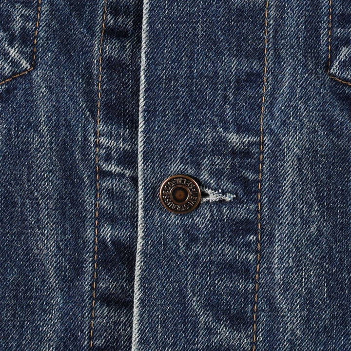 1990'S Levi's 70503-0401 Euro Model Denim Jacket (Men's Size L equivalent) Vintage cotton blue type Vintage Second Hand