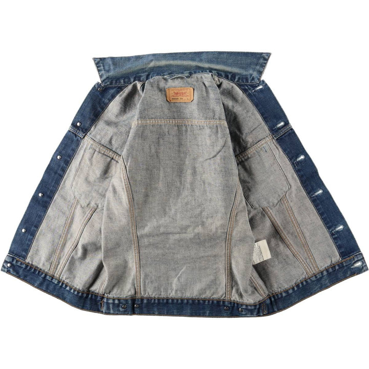 2000'S Levi's 70500-0408 Euro Model Denim Jacket (Men's Size L) cotton blue type Vintage Second Hand
