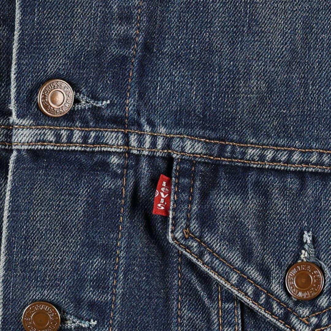 2000'S Levi's 70500-0408 Euro Model Denim Jacket (Men's Size L) cotton blue type Vintage Second Hand