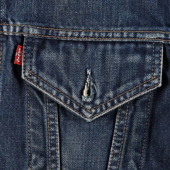 2000'S Levi's 70500-0408 Euro Model Denim Jacket (Men's Size L) cotton blue type Vintage Second Hand