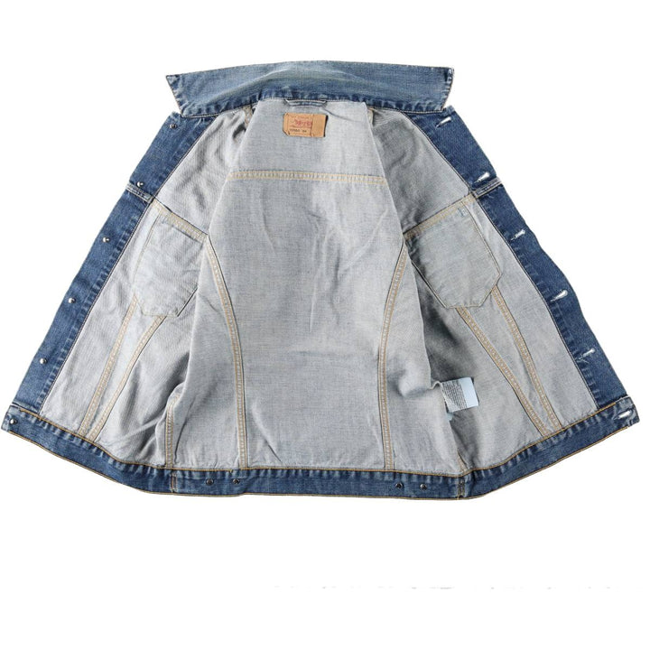 2000'S Levi's 70500-0460 Euro Model Denim Jacket (Men's XL equivalent) cotton blue type Vintage Second Hand