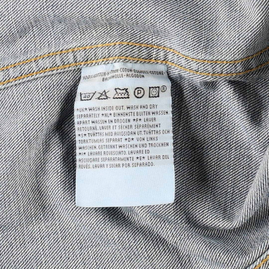 2000'S Levi's 70500-0460 Euro Model Denim Jacket (Men's XL equivalent) cotton blue type Vintage Second Hand