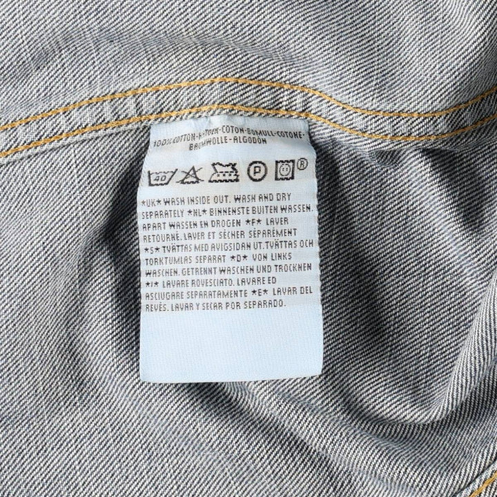2000'S Levi's 70500-0460 Euro Model Denim Jacket (Men's XL equivalent) cotton blue type Vintage Second Hand