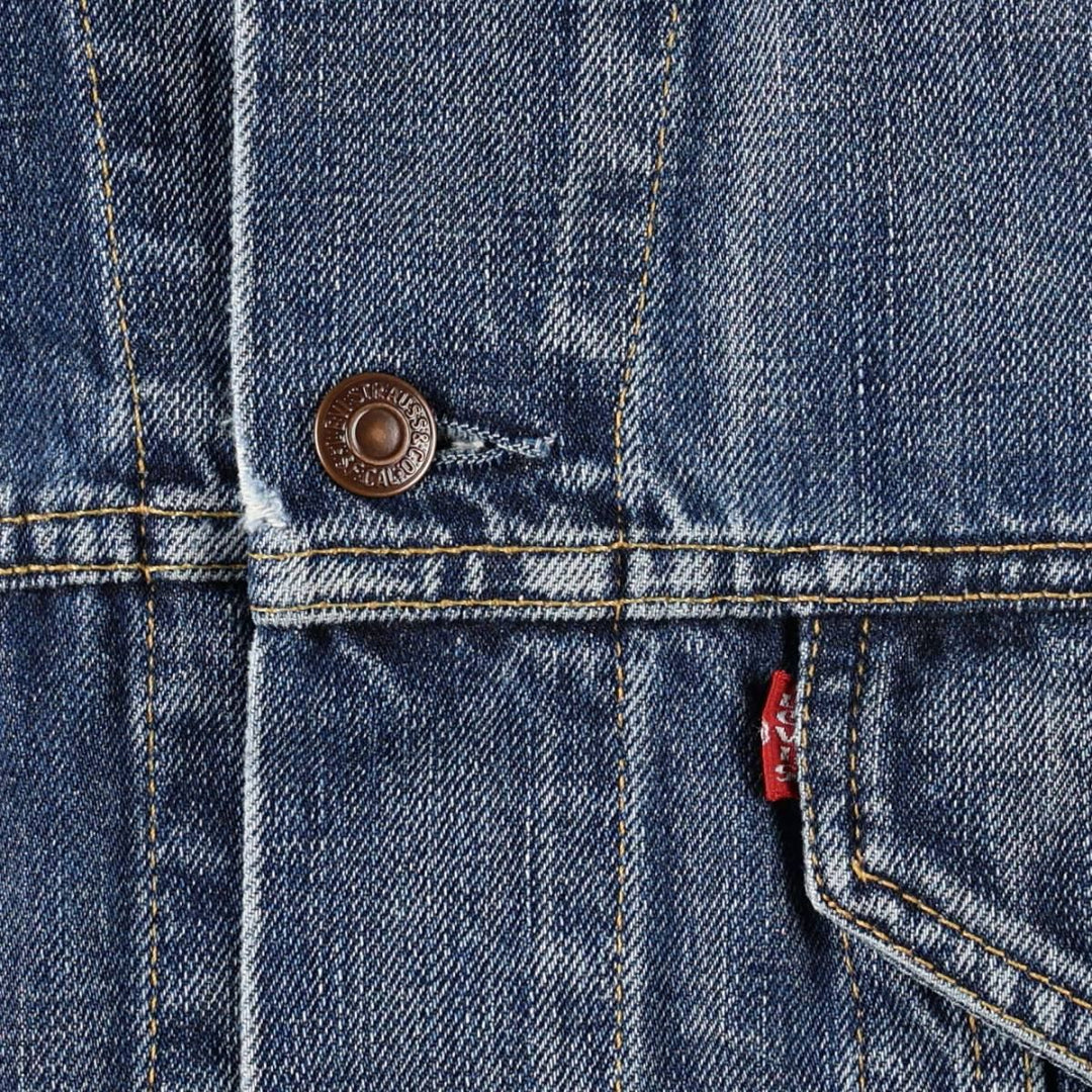 2000'S Levi's 70500-0460 Euro Model Denim Jacket (Men's XL equivalent) cotton blue type Vintage Second Hand