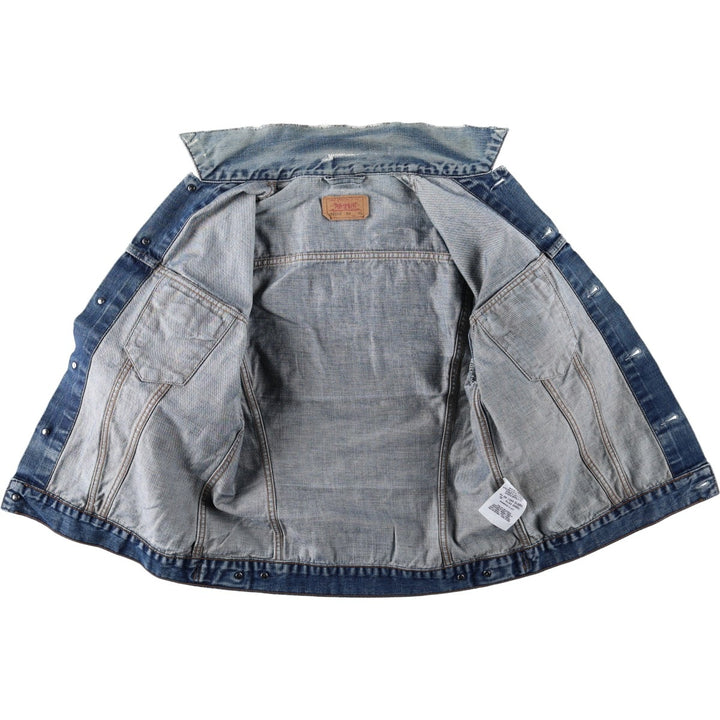 2000'S Levi's 70500-0474 Euro Model Denim Jacket, Men's Size XL cotton blue type Vintage Second Hand