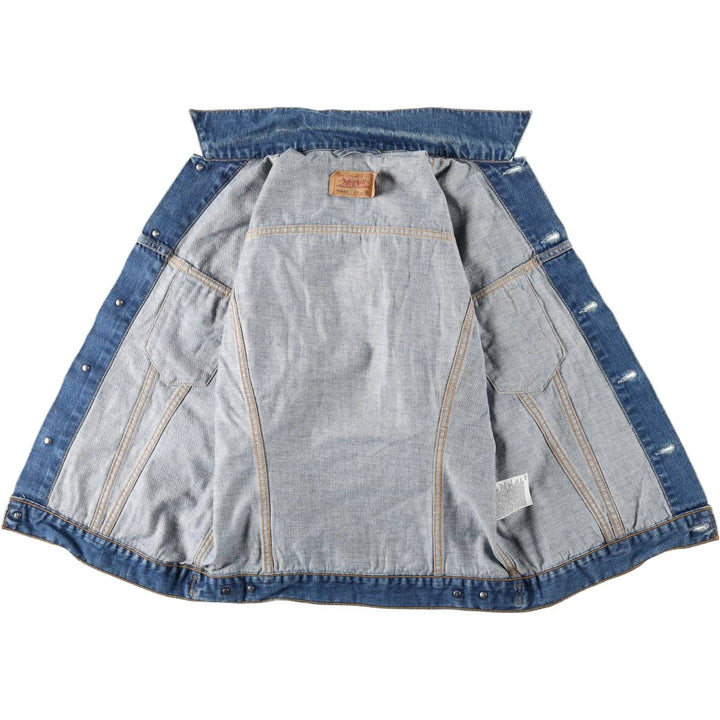 2000'S Levi's 70500-0414 Euro Model Denim Jacket, Men's Size XL cotton blue type Vintage Second Hand