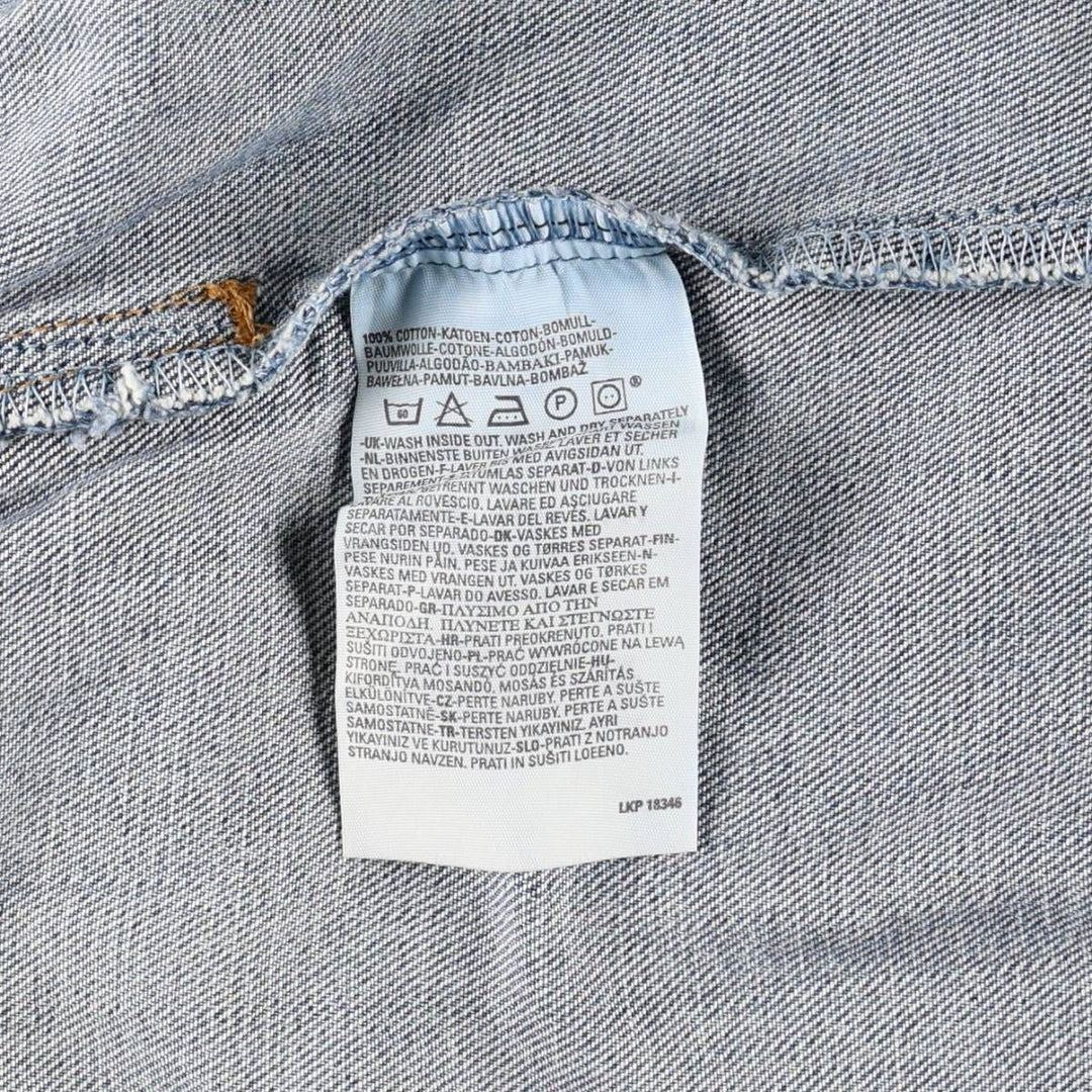 2000'S Levi's 70505-0414 Euro Model Denim Jacket (Men's Size L) cotton blue type Vintage Second Hand