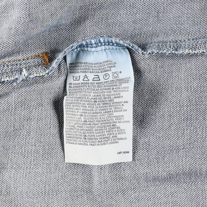 2000'S Levi's 70505-0414 Euro Model Denim Jacket (Men's Size L) cotton blue type Vintage Second Hand