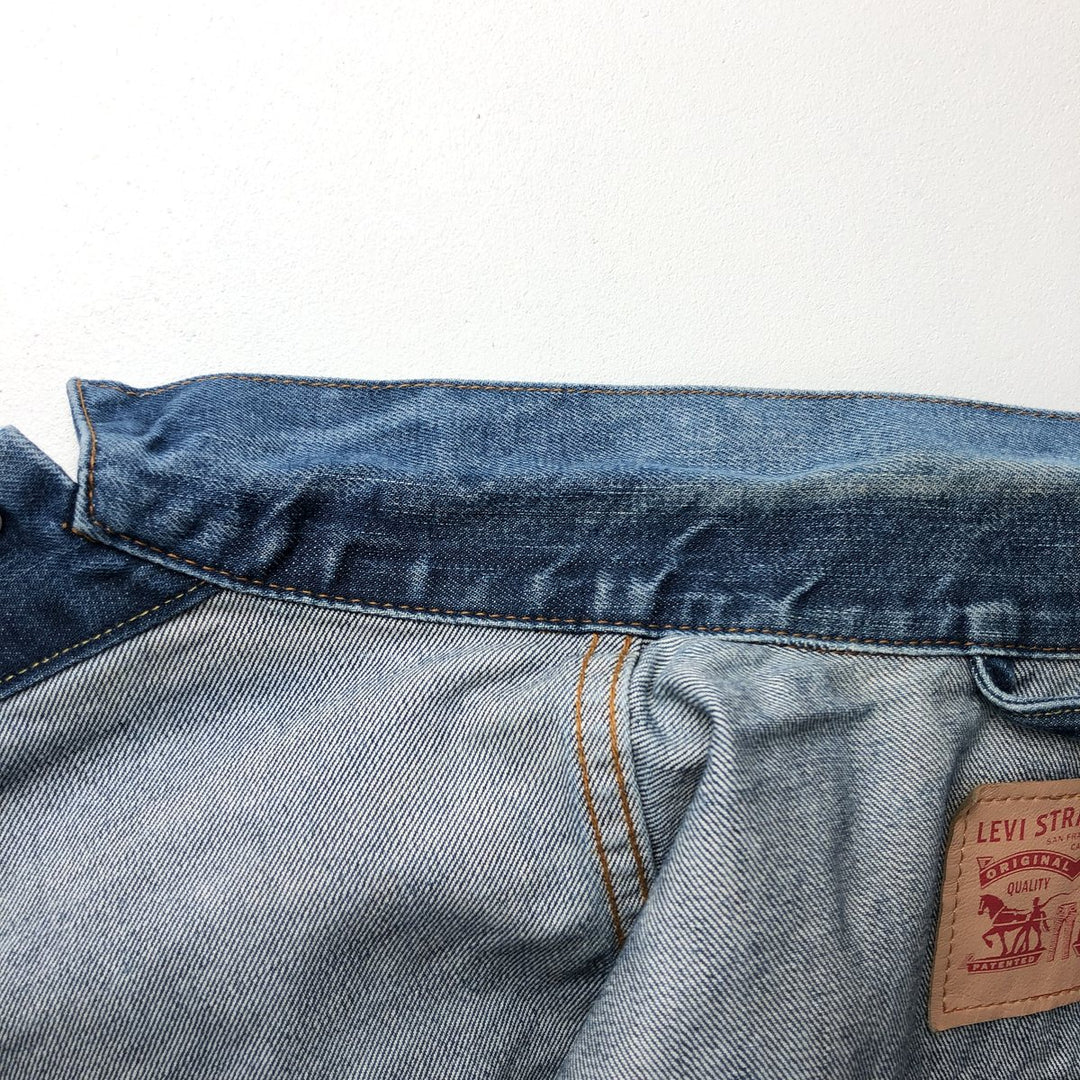 Levi's denim jacket, denim jacket, men's size XL cotton blue type Vintage Second Hand