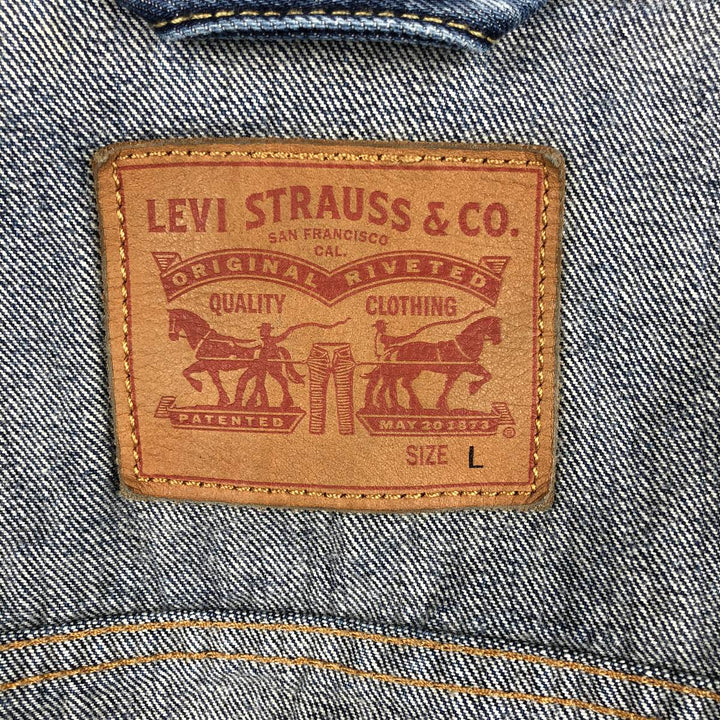Levi's denim jacket, denim jacket, men's size L, vintage cotton blue type Vintage Second Hand