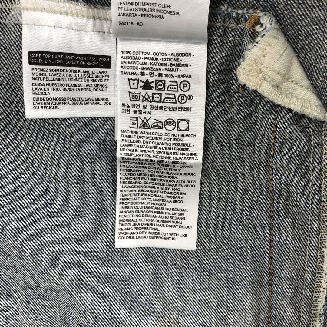 Levi's denim jacket, denim jacket, men's size L, vintage cotton blue type Vintage Second Hand
