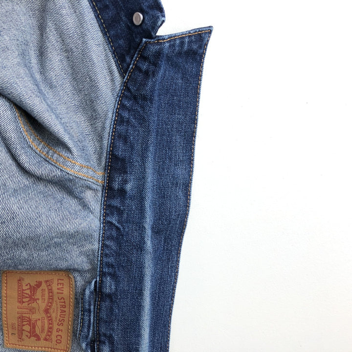 Levi's denim jacket, denim jacket, men's size L, vintage cotton blue type Vintage Second Hand