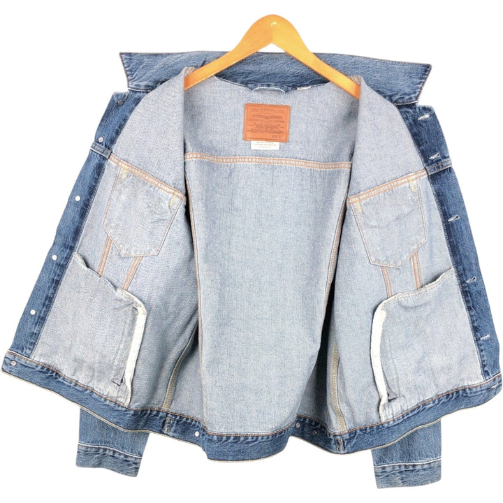 Levi's Premium denim jacket (men's size L equivalent) unclear blue type Vintage Second Hand