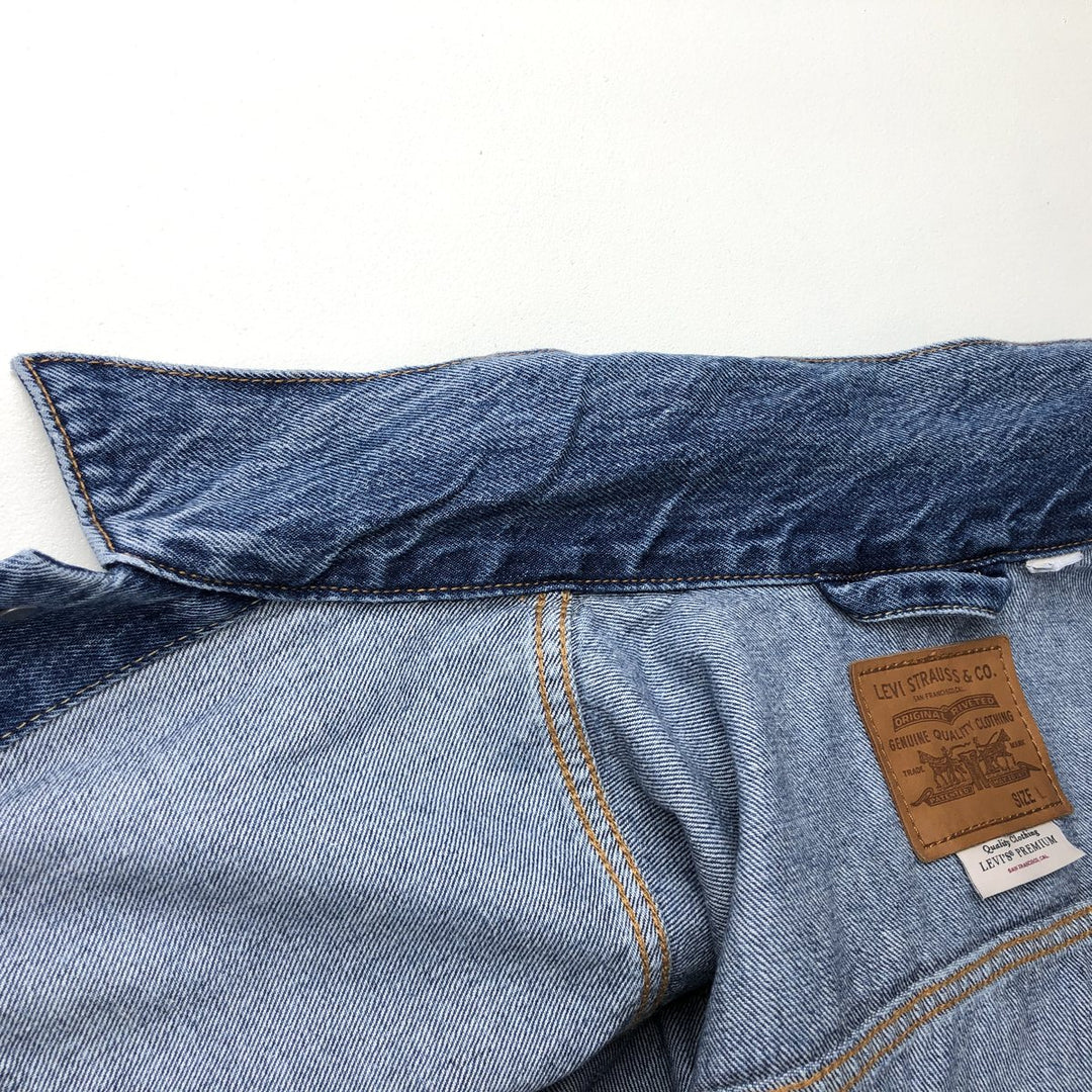 Levi's Premium denim jacket (men's size L equivalent) unclear blue type Vintage Second Hand