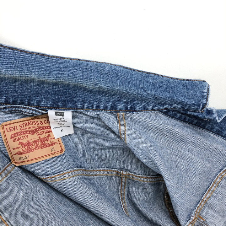 Levi's 70507-0238 Denim Jacket, Men's Size XL (approx.), Vintage cotton blue type Vintage Second Hand