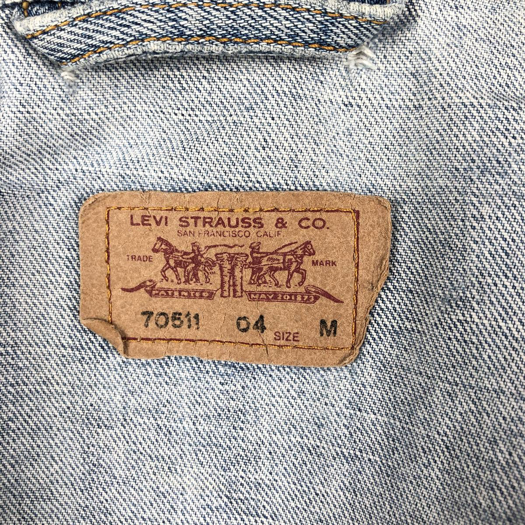 2000'S Levi's 70511-04 Denim Jacket (Men's Size M) cotton blue type Vintage Second Hand