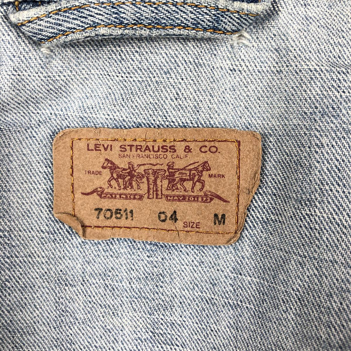2000'S Levi's 70511-04 Denim Jacket (Men's Size M) cotton blue type Vintage Second Hand