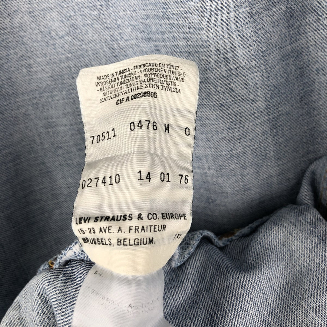 2000'S Levi's 70511-04 Denim Jacket (Men's Size M) cotton blue type Vintage Second Hand