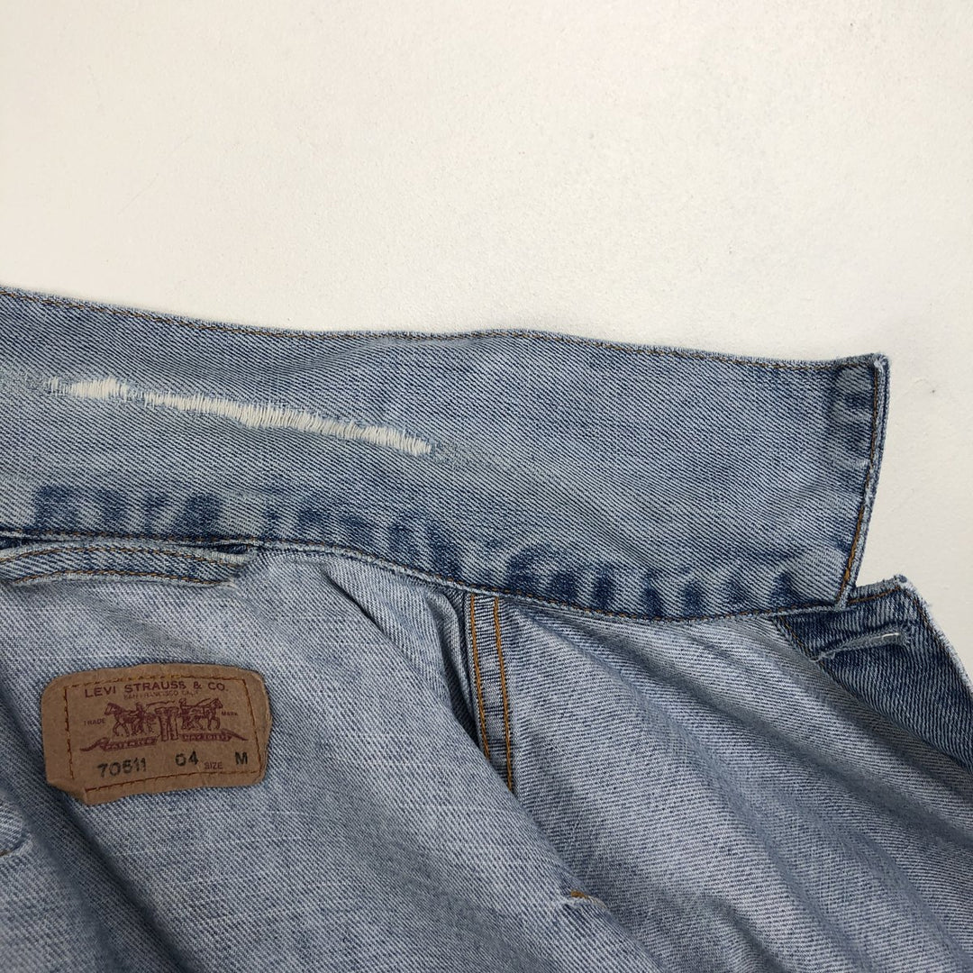 2000'S Levi's 70511-04 Denim Jacket (Men's Size M) cotton blue type Vintage Second Hand