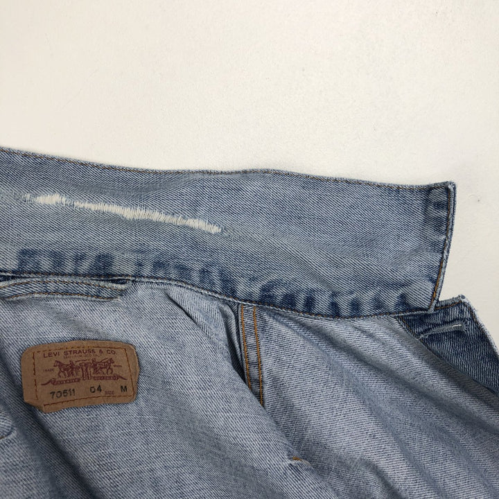2000'S Levi's 70511-04 Denim Jacket (Men's Size M) cotton blue type Vintage Second Hand