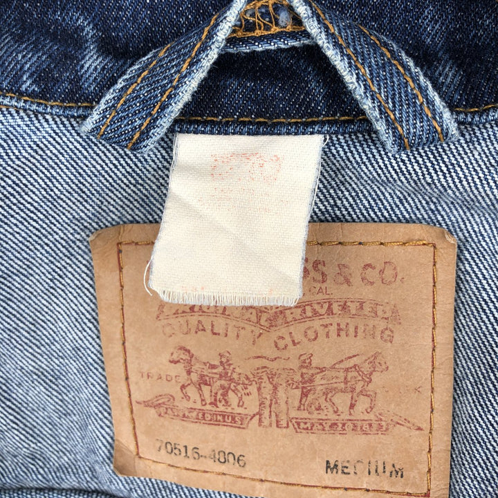 2000'S Levi's 70516-4006 Denim Jacket (Men's Size M) unclear blue type Vintage Second Hand