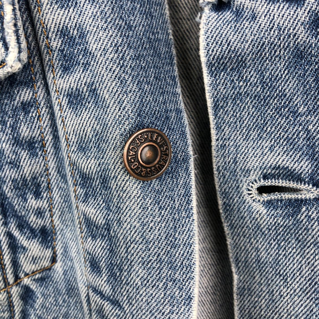 1990'S Levi's 70503-02 Denim Jacket (Men's Size S equivalent) Vintage cotton blue type Vintage Second Hand