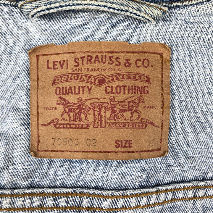 90'S Levi's 70503-02 denim jacket, denim jacket, men's size M, vintage cotton blue type Vintage Second Hand